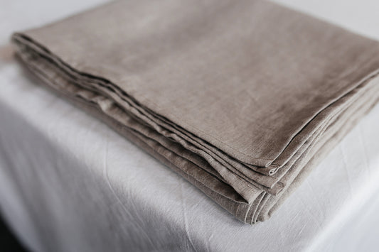 Linen Flat Sheet Natural