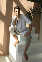 Load image into Gallery viewer, Button-Down Linen Shirt White
