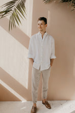 Load image into Gallery viewer, Button-Down Linen Shirt White

