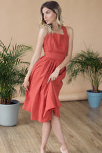 Load image into Gallery viewer, Adelaide Rose Quartz Open Back Linen Dress
