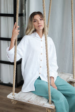Load image into Gallery viewer, Lisbon Terracotta Oversized Linen Shirt
