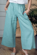 Load image into Gallery viewer, Casablanca White Linen Culottes
