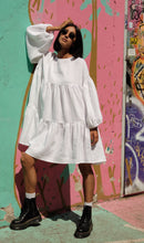 Load image into Gallery viewer, Santorini White Oversized Linen Dress
