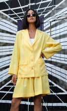 Load image into Gallery viewer, London Yellow Linen Blazer
