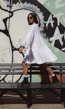 Load image into Gallery viewer, Santorini White Oversized Linen Dress
