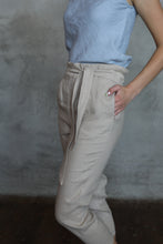 Load image into Gallery viewer, Porto Creme Brulee High Rise Linen Pants

