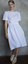 Load image into Gallery viewer, Florence White Linen Midi Dress
