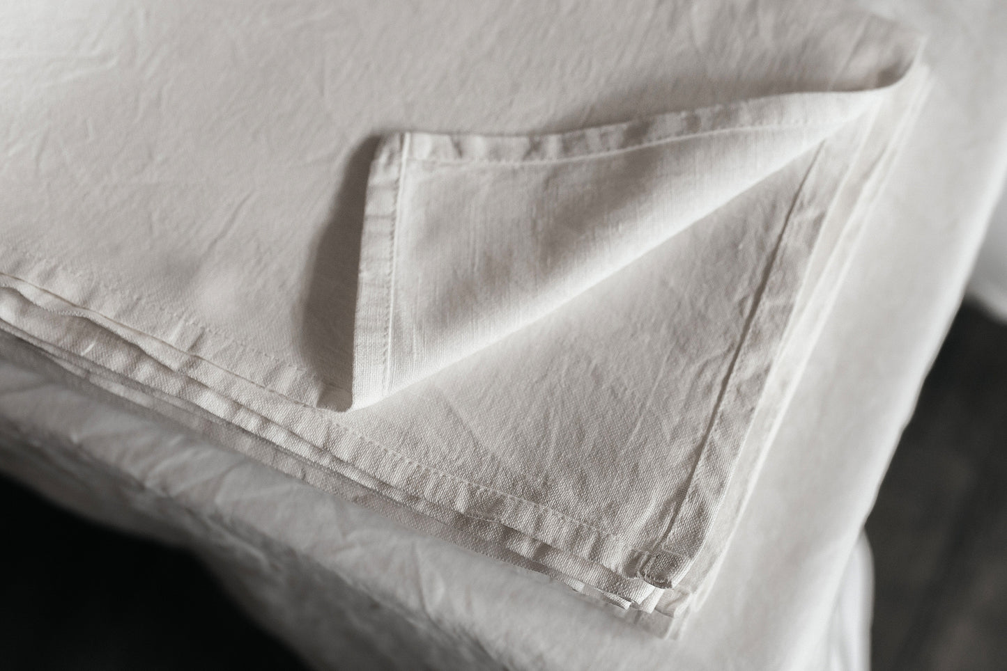 Linen Flat Sheet White