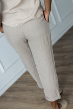 Load image into Gallery viewer, Auckland Natural Tapered Linen Pants
