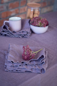 Linen Tablecloth Lavender