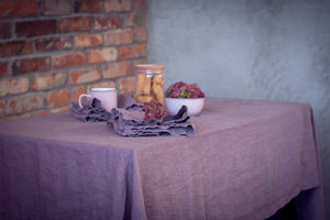 Linen Tablecloth Lavender