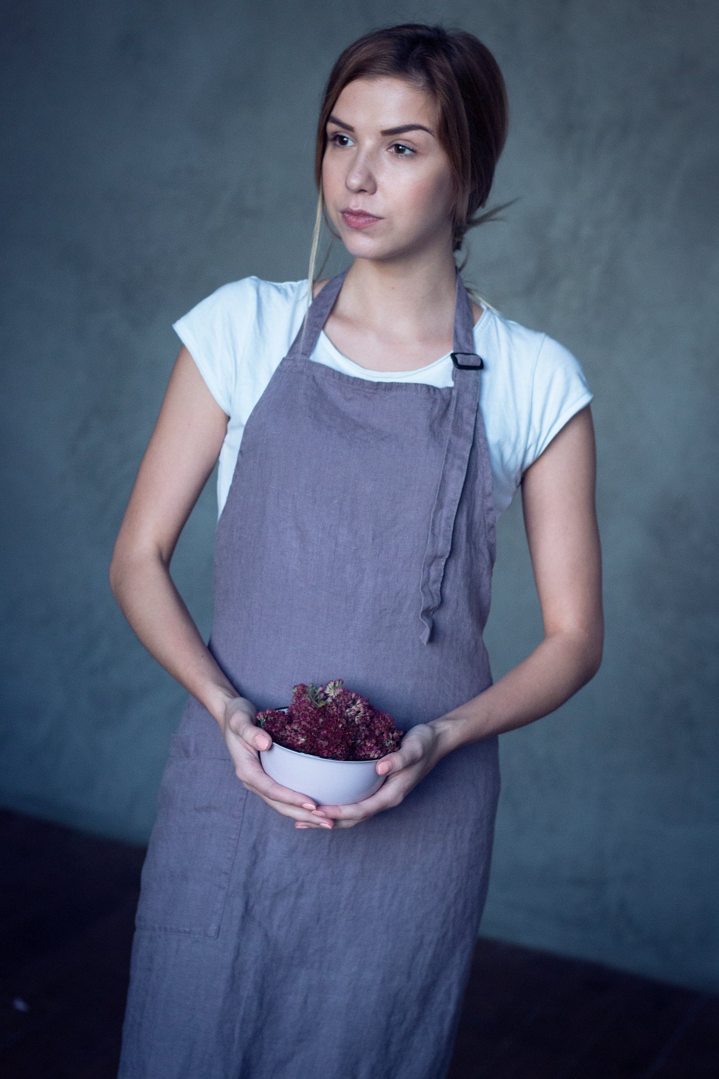 Linen Apron Lavender