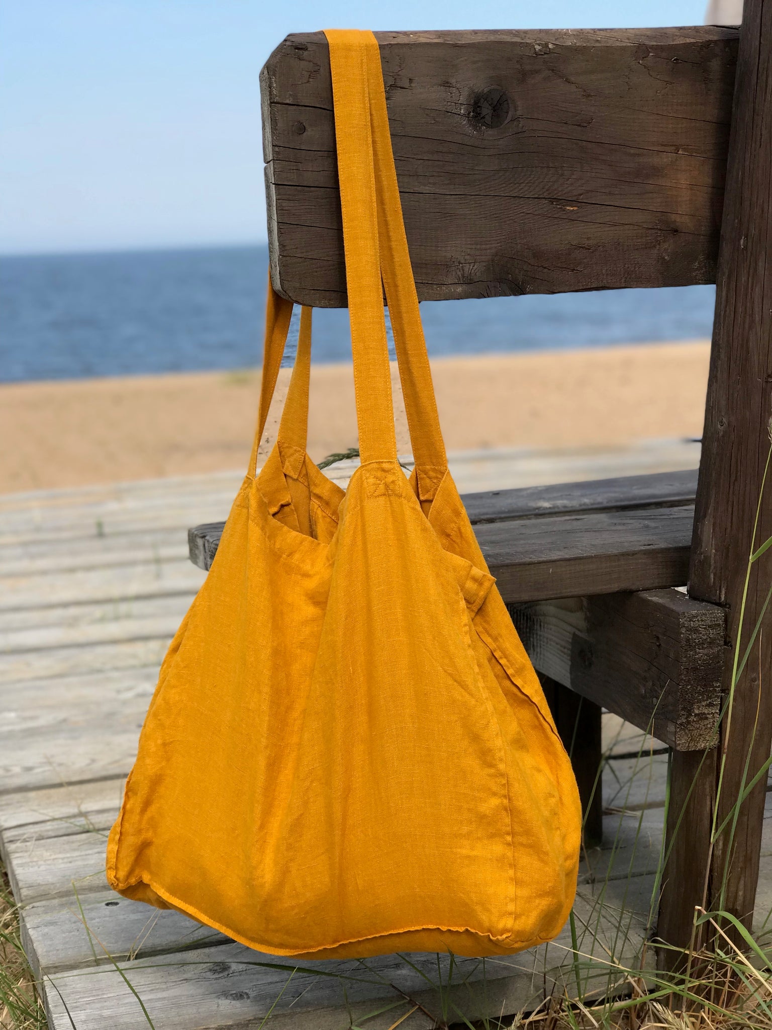 Large 2025 mustard bag